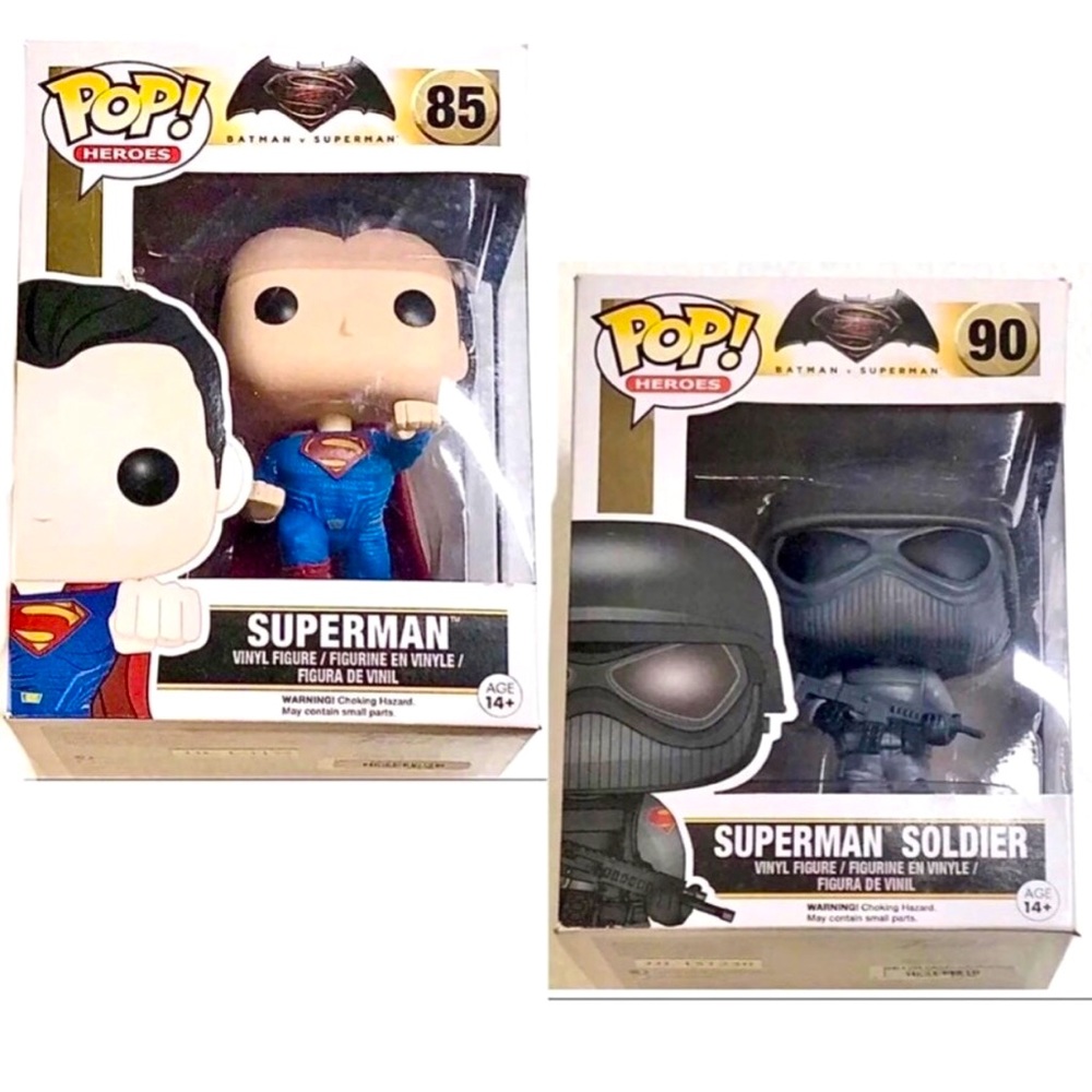 Funko POP Superman Figures Set of 2